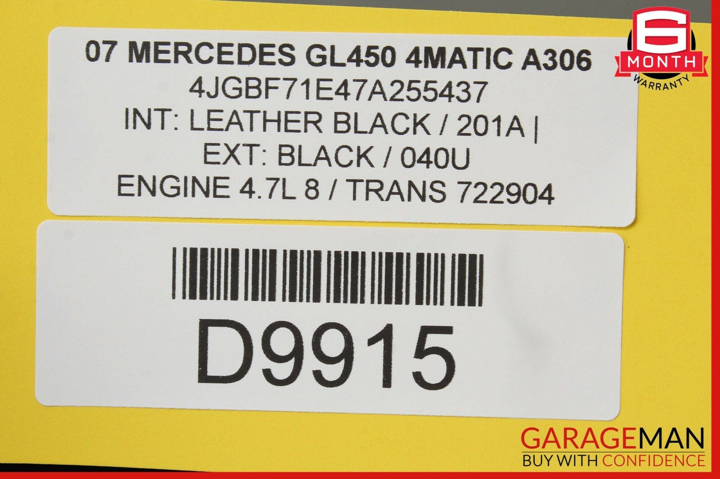 03-11 Mercedes X164 GL450 CLS550 ML550 Front Left Side Seat Control Module OEM