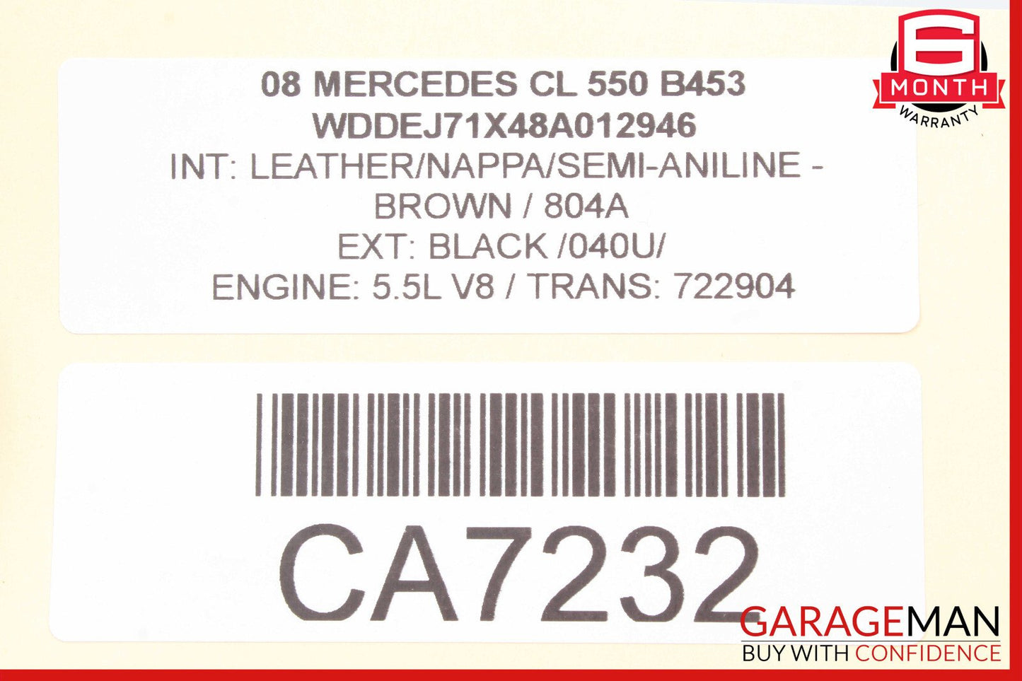 07-14 Mercedes W216 CL550 CL63 AMG Headlight Support Bracket Right Side OEM
