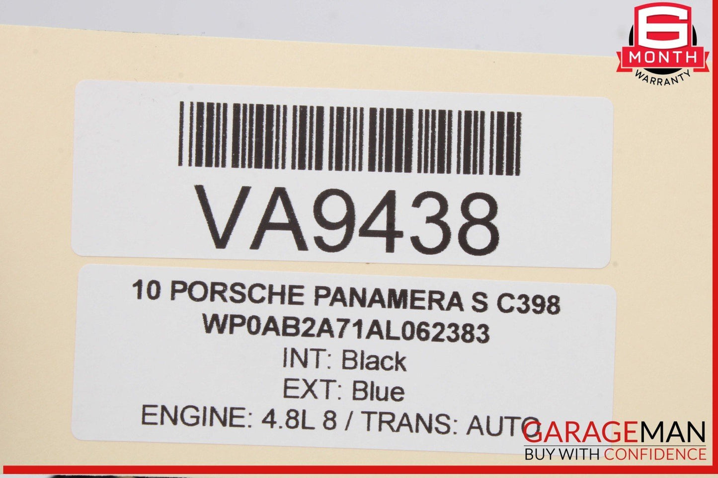 10-16 Porsche Panamera 970 Right Side Exterior Door Handle Keyless Go OEM