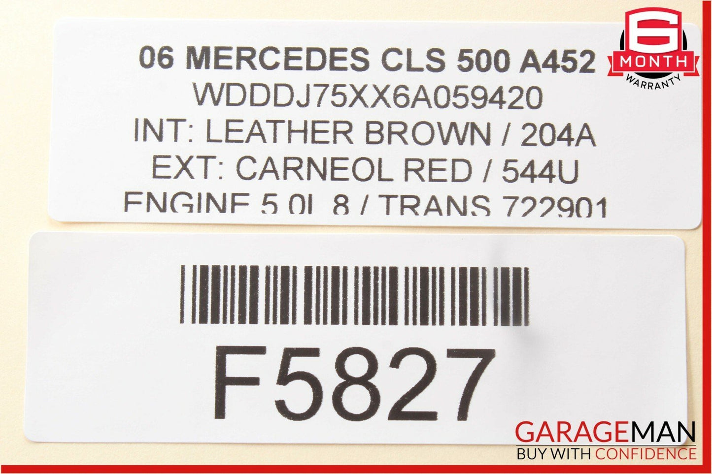 06-11 Mercedes W219 CLS500 Hazard Control Door Lock Switch Panel OEM
