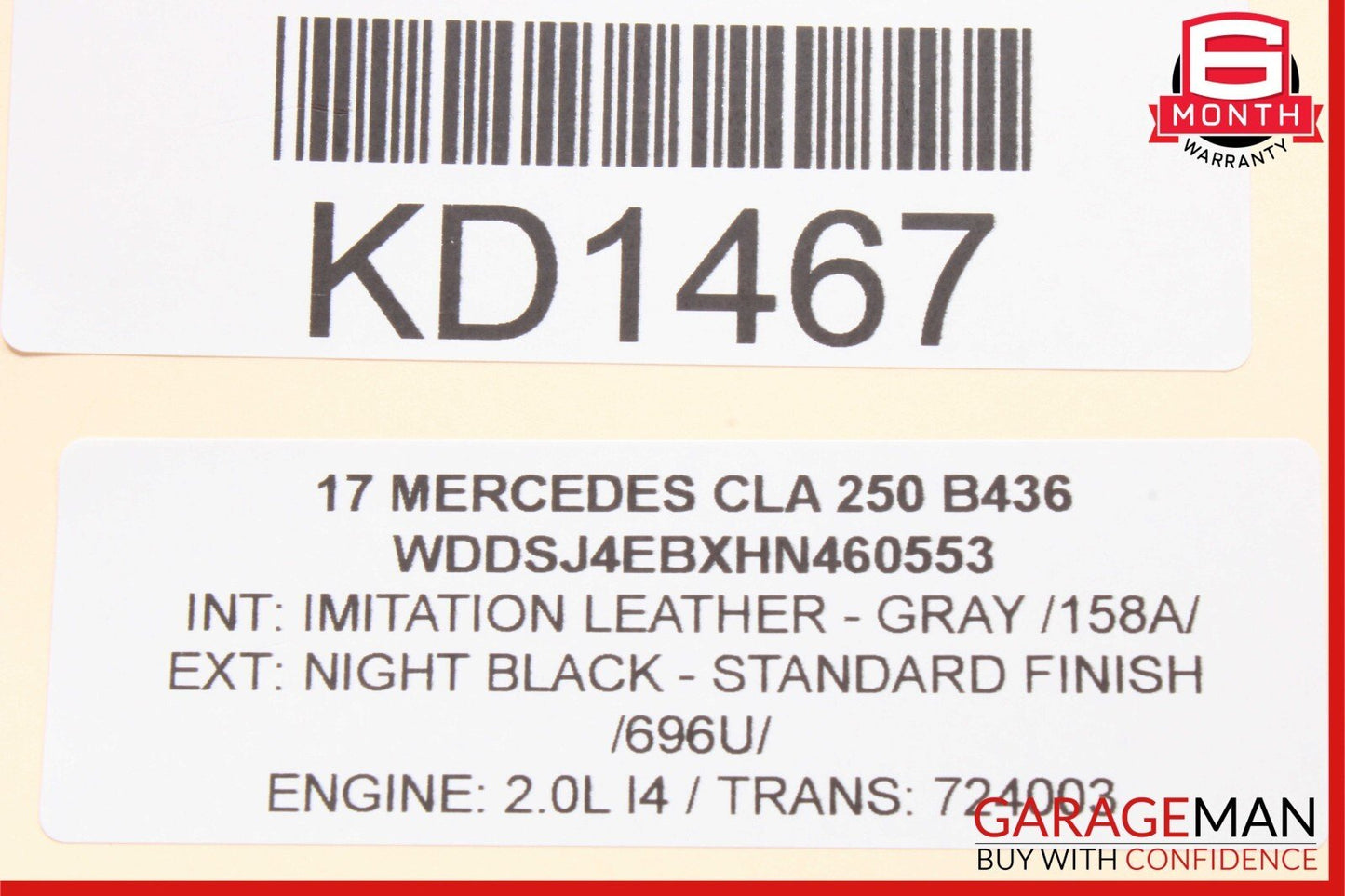 14-18 Mercedes W117 CLA250 Front Right Side Door Control Module 1669000518 OEM