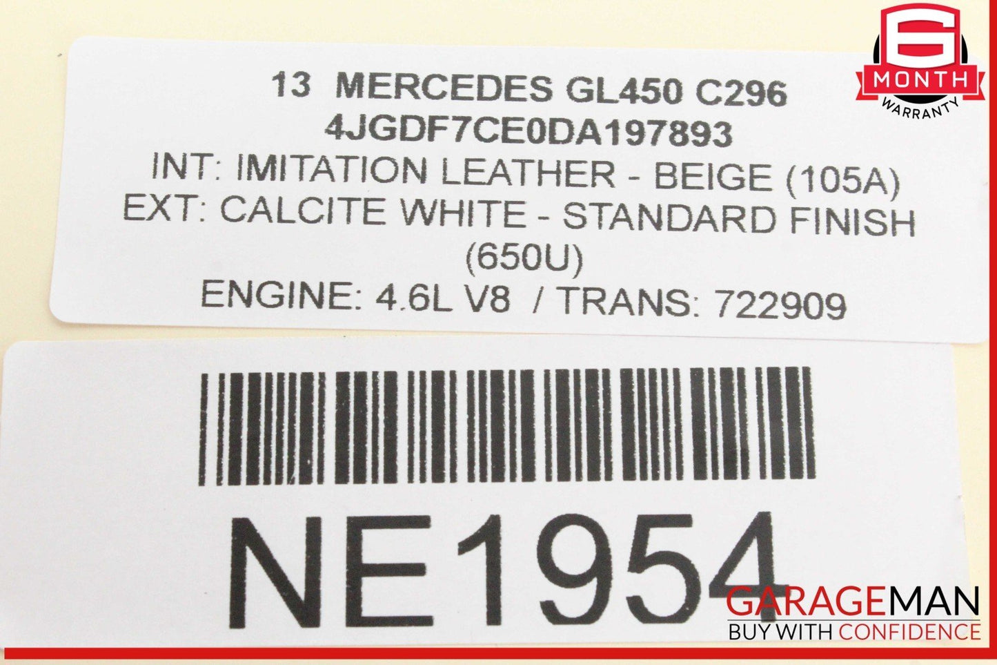12-16 Mercedes X166 GL450 ECU ECM Engine Computer Control Module Unit OEM