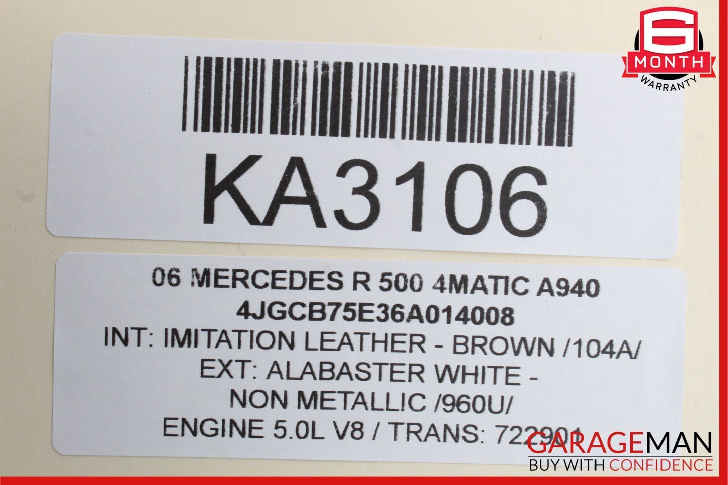 06-13 Mercedes W251 R350 R550 Front Left Driver Side Upper Control Arm