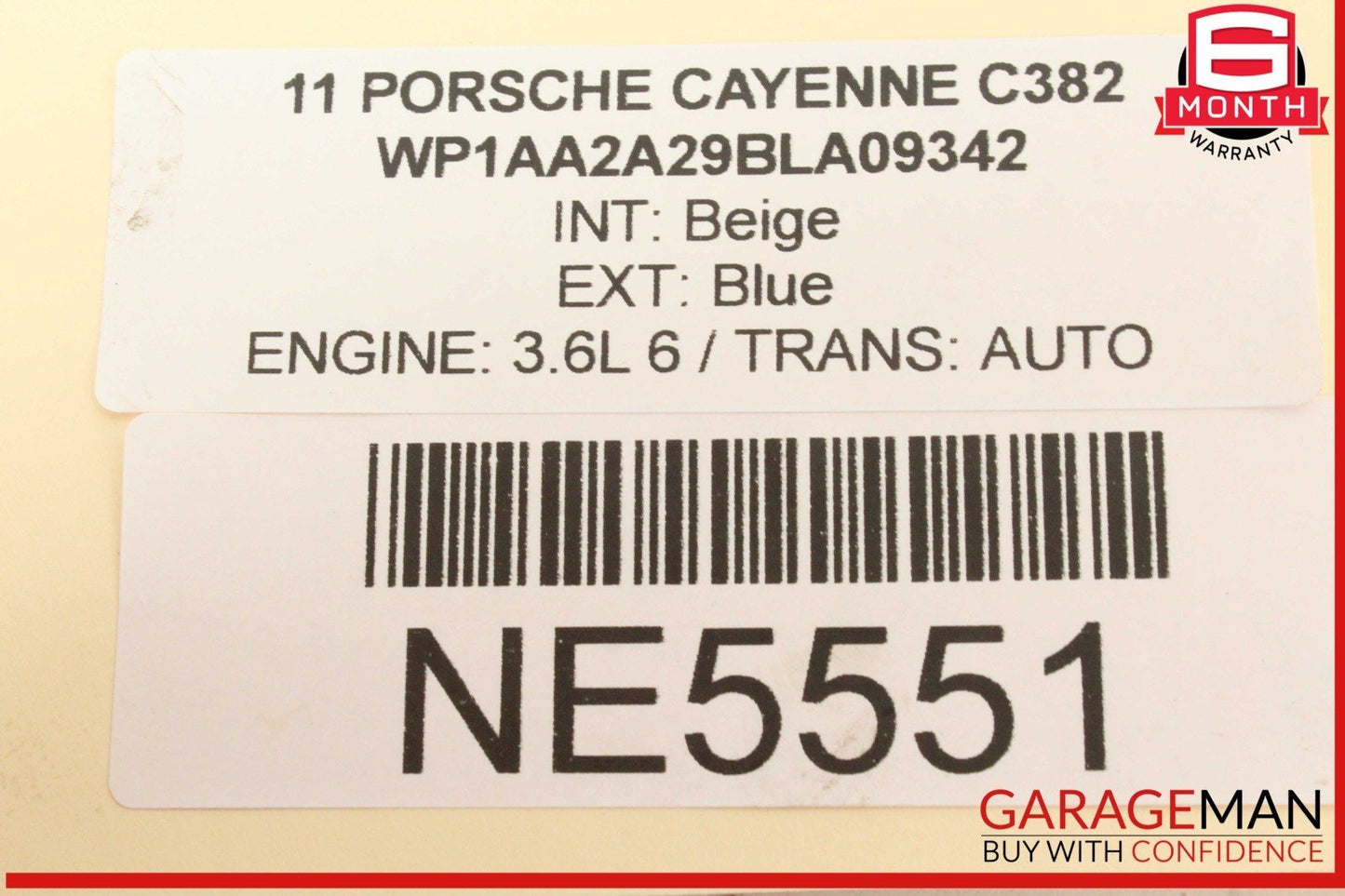 11-18 Porsche Cayenne 958 Rear Left or Right Side Wishbone Upper Control Arm OEM