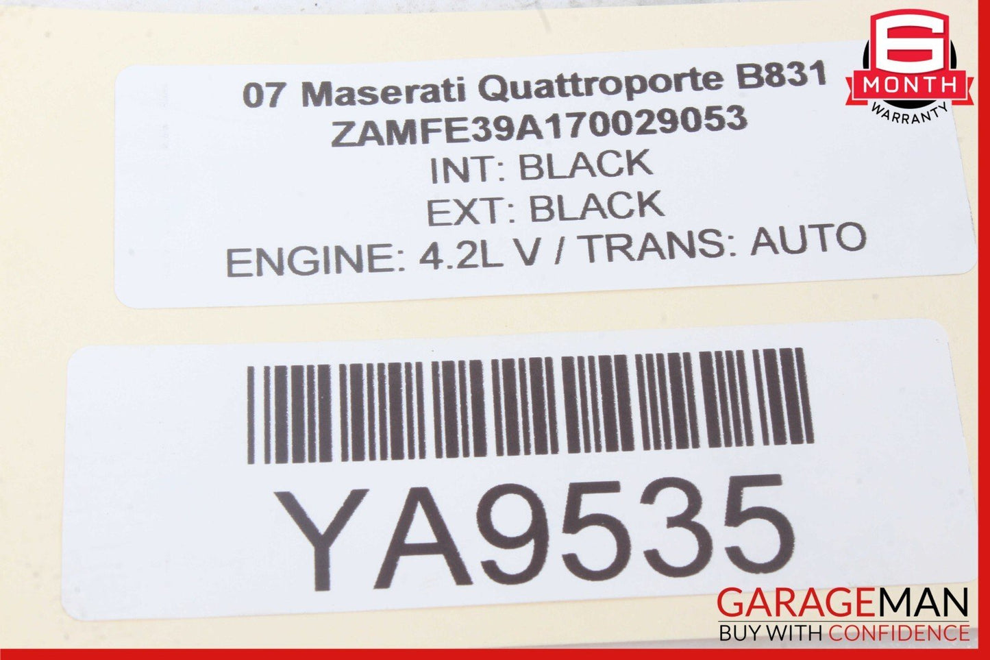 03-08 Maserati Quattroporte M139 Front Left Driver Side Seat Belt Black OEM