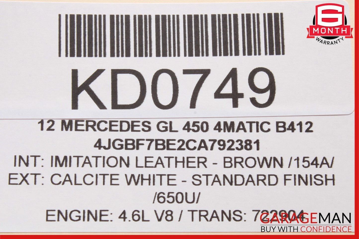 07-12 Mercedes X164 GL450 GL350 Rear Right And Left Seat Fold Control Switch OEM