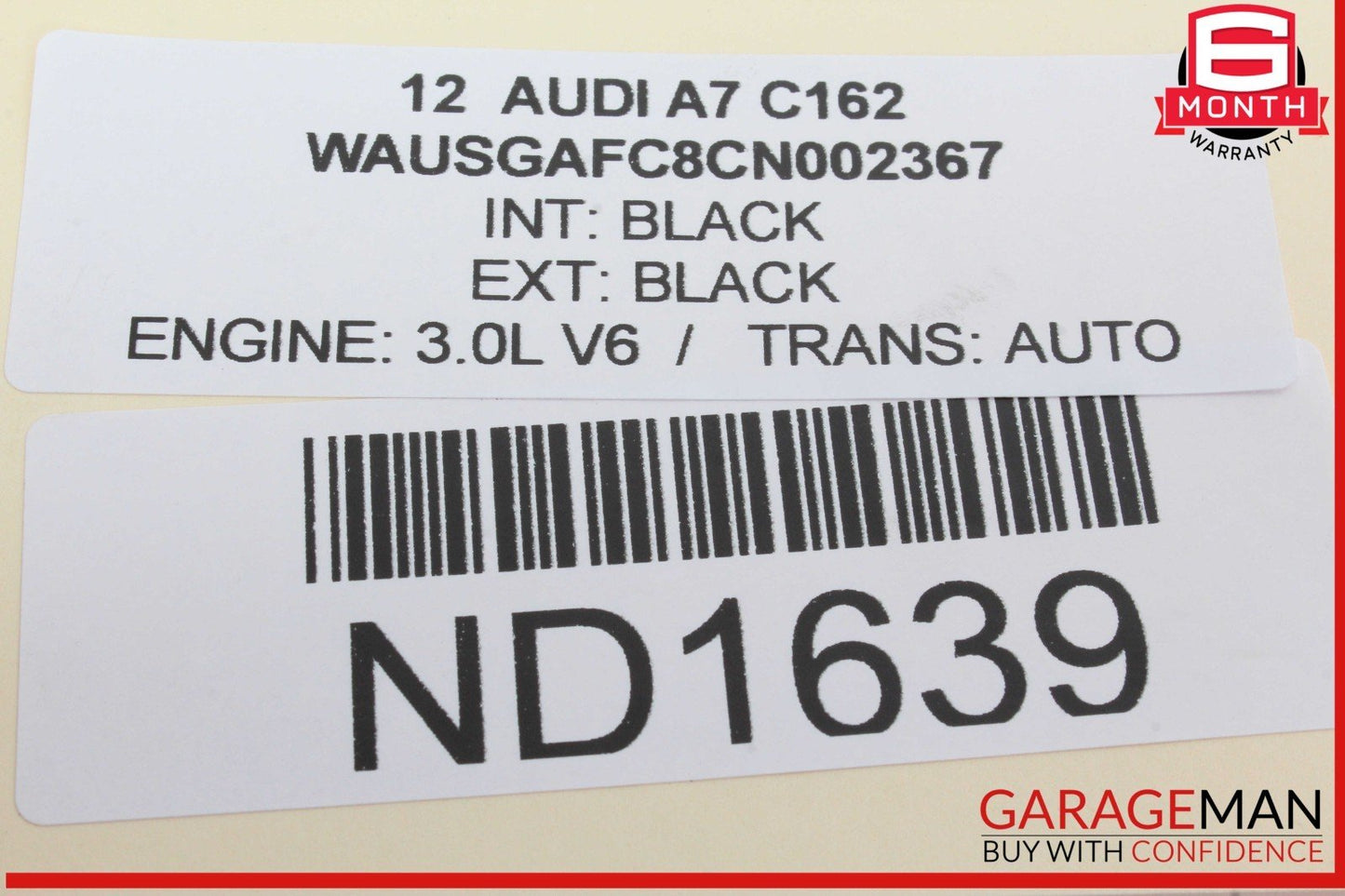 12-18 Audi A7 Q5 Rear Right Passenger Side Door Window Regulator Motor Unit OEM