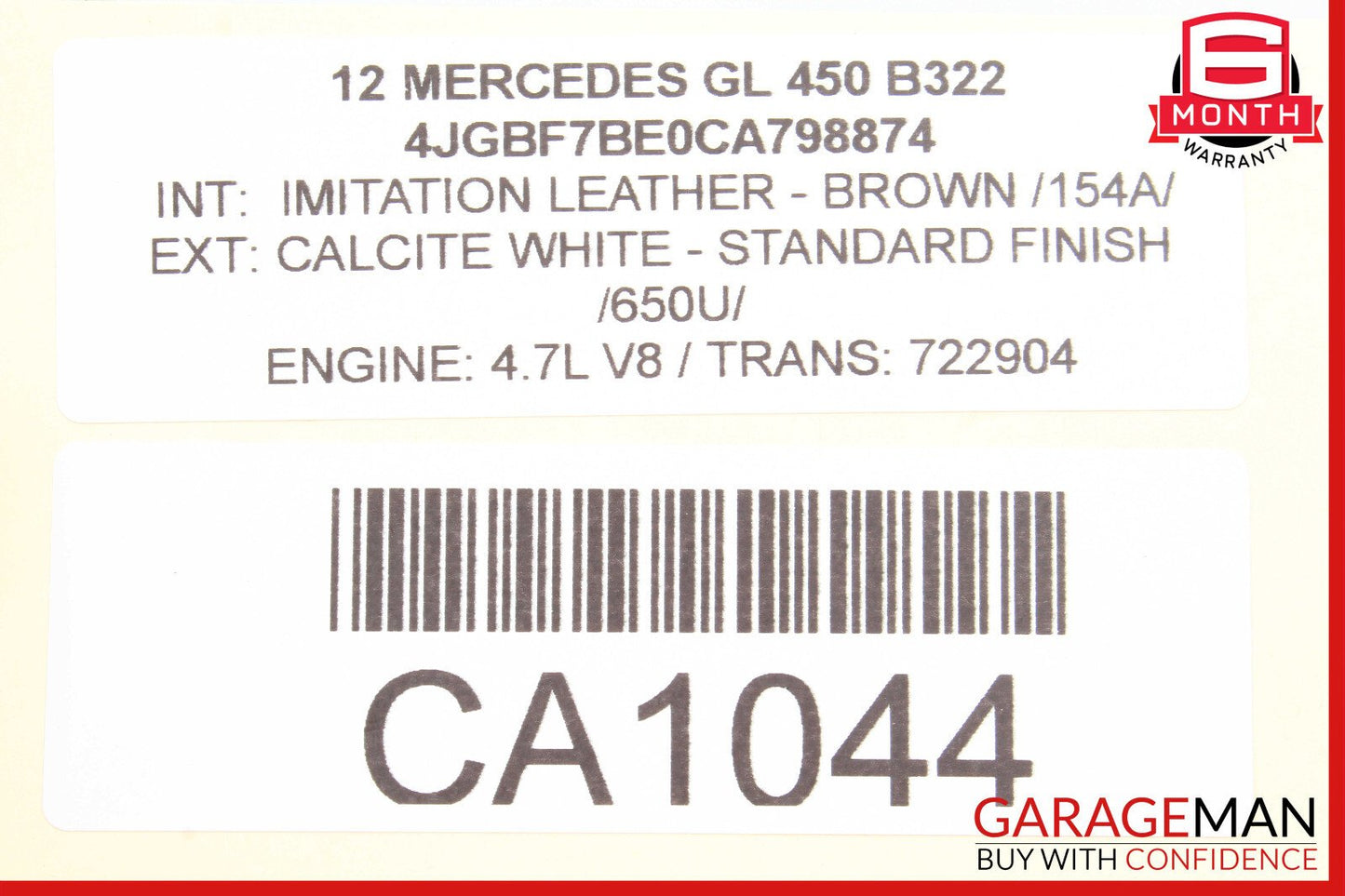 06-13 Mercedes X164 GL450 R350 Window Regulator Motor Front Left Driver Side OEM