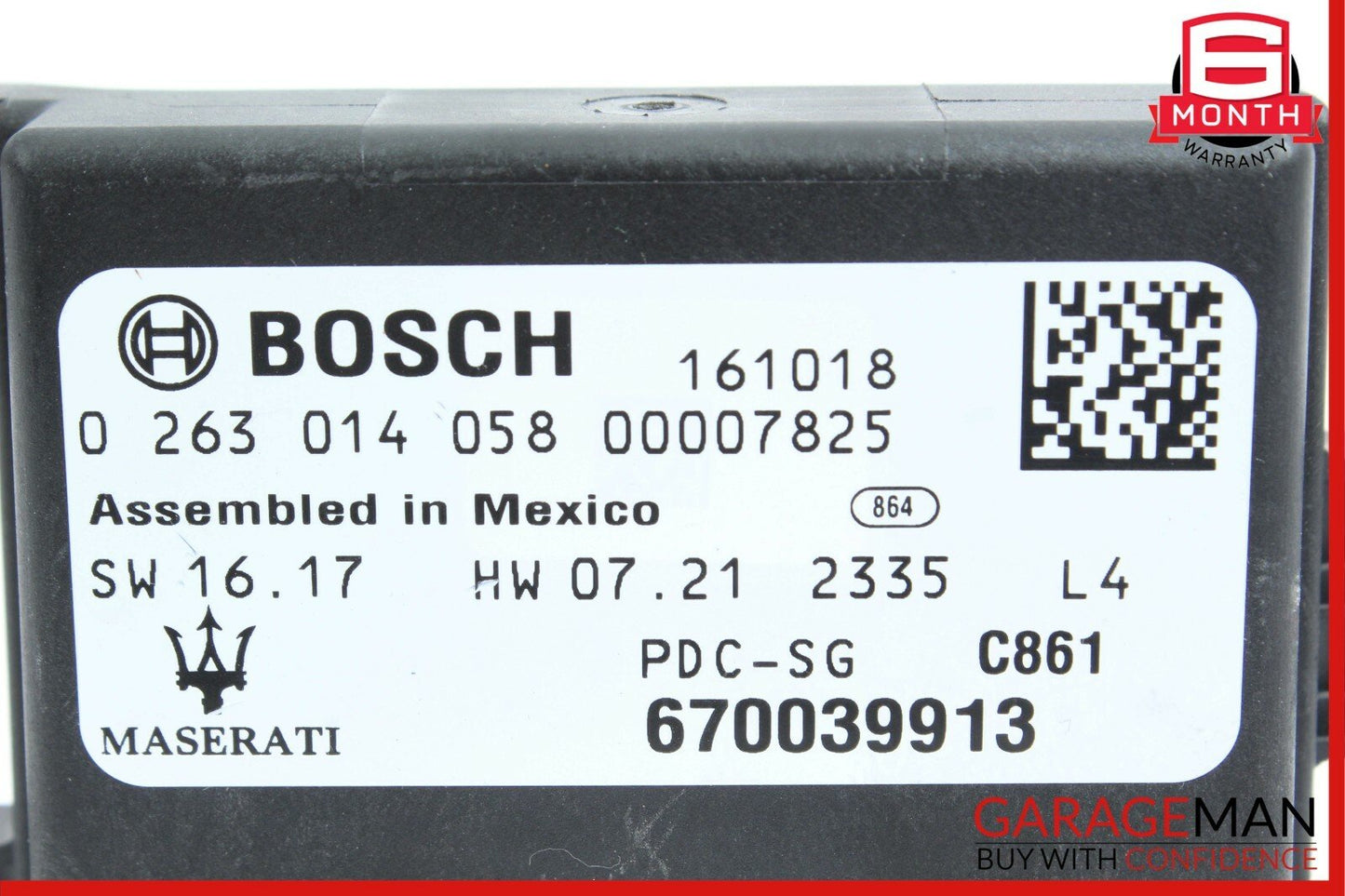 14-17 Maserati Ghibli Park Parking Assist Sensor PDC Control Module Unit OEM