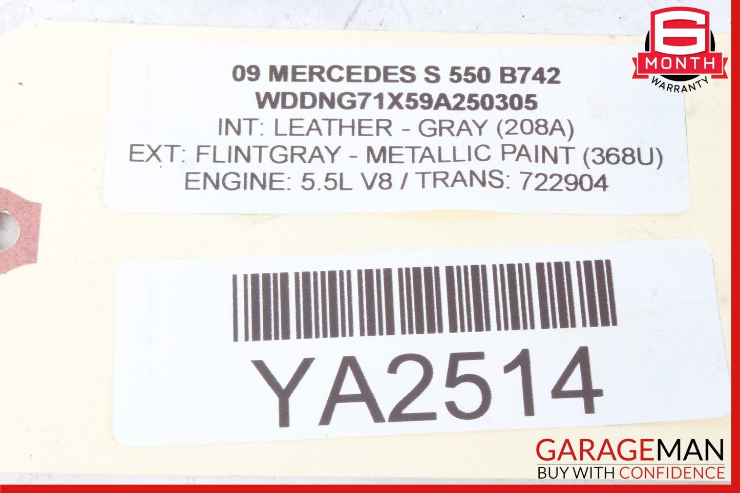 07-13 Mercedes W221 S600 S550 Lower Radiator Core Support Headlight Bracket OEM