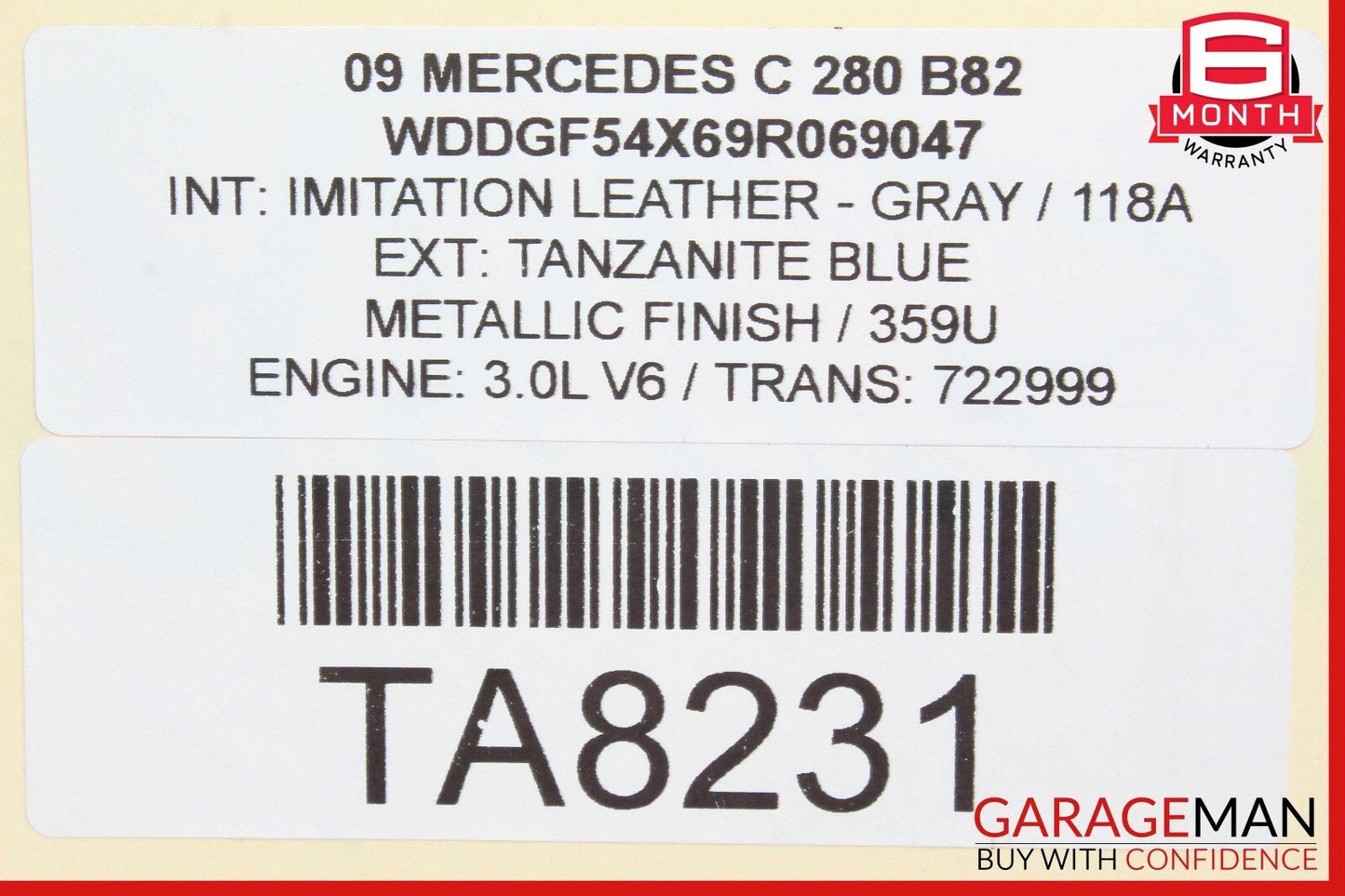 08-11 Mercedes W204 C280 C63 AMG AC A/C Heater Climate Control OEM