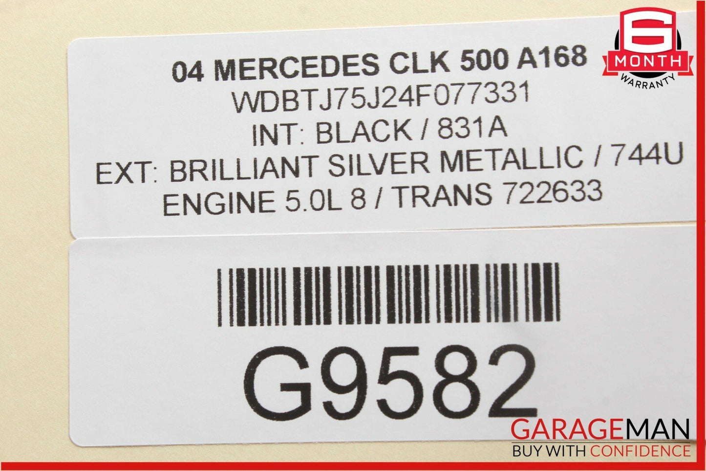 06-08 Mercedes W219 CLS500 Front Right Side Mirror Door Rear View Silver