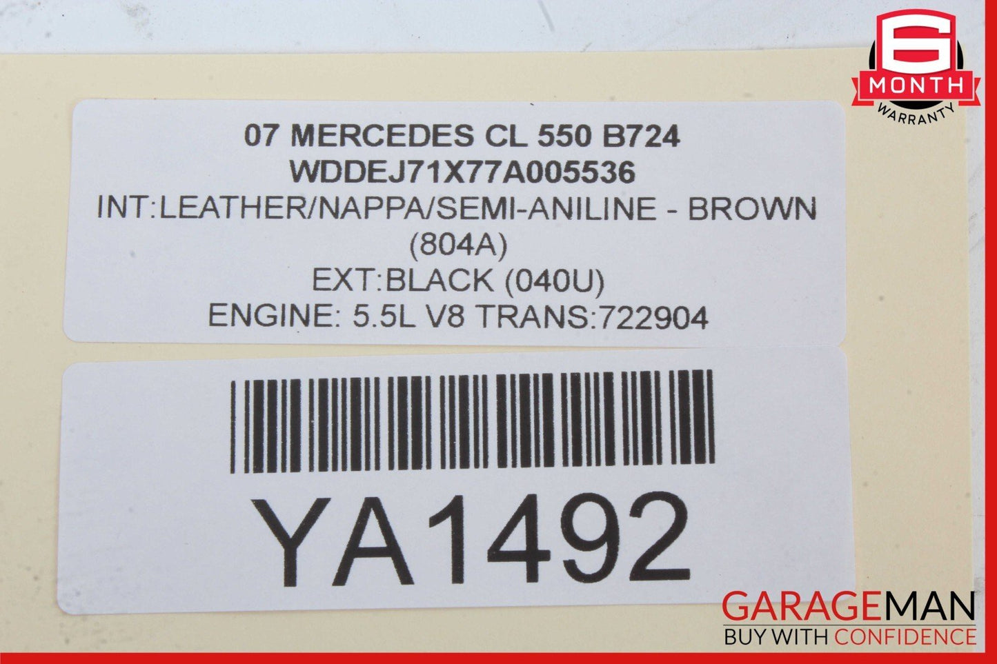 07-14 Mercedes W216 CL550 S550 Front Left Door Lock Latch Actuator Keyless Go