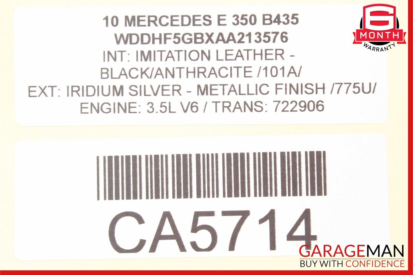 10-13 Mercedes W212 E350 E550 E500 Front Right Side Mirror Door Rear View OEM
