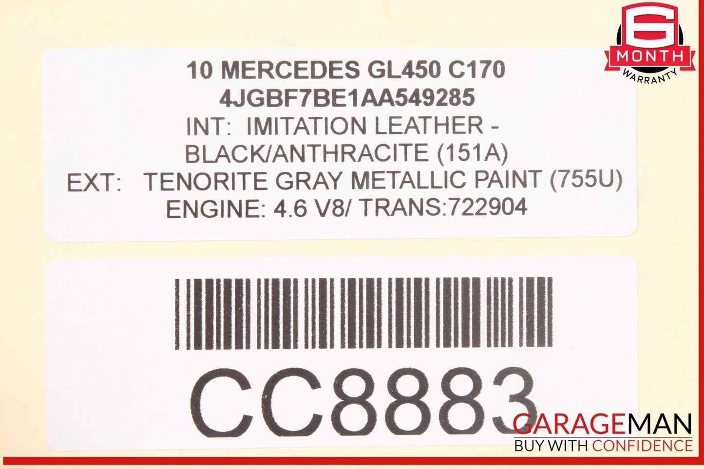 06-12 Mercedes X164 GL450 GL550 ML550 Front Left Headlight Support Bracket OEM