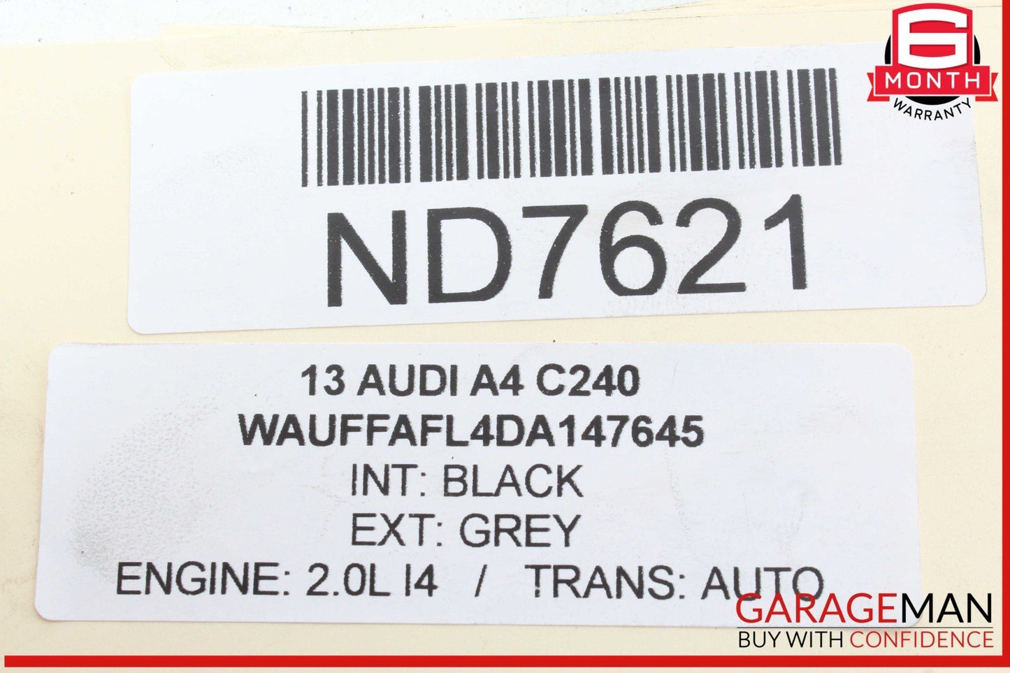 13-16 Audi A4 Front Left or Front Right Side CV Axle Shaft 8K0407271AL OEM