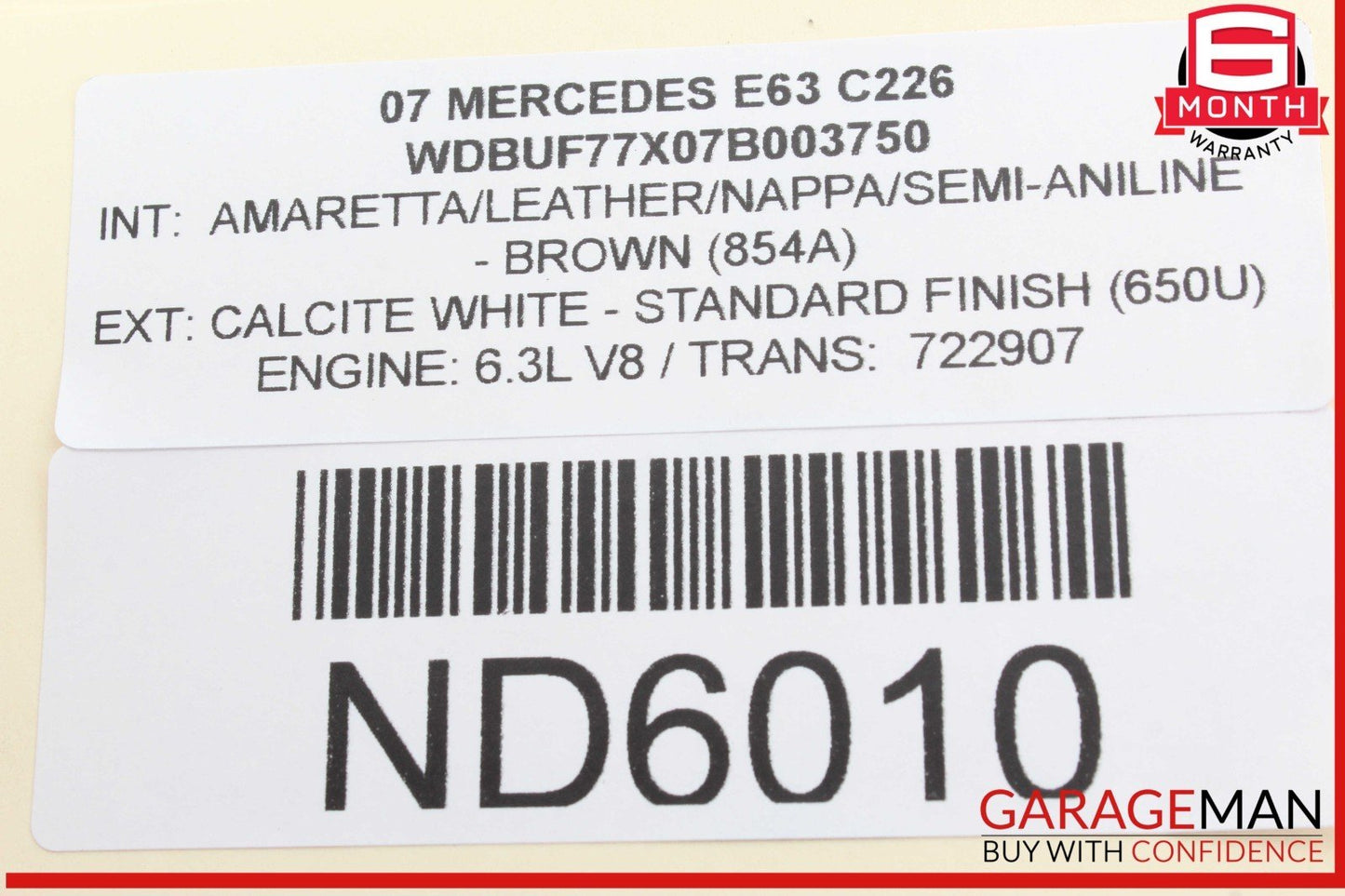 03-11 Mercedes W211 E63 AMG Rear Door Keyless Go Control Module Unit OEM
