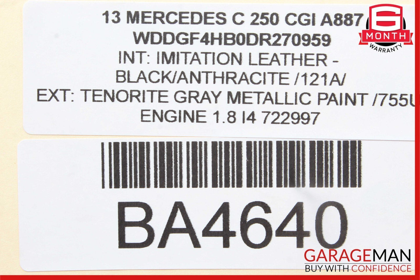 08-14 Mercedes W204 C250 C350 Center Console Arm Rest Armrest Cup Holder OEM