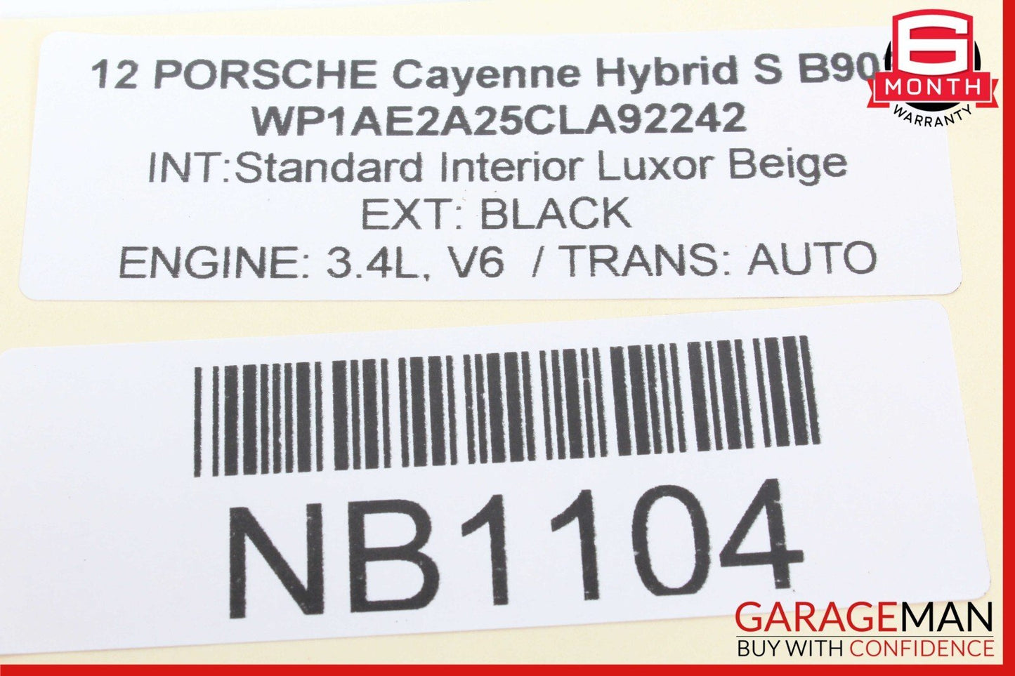 11-18 Porsche Cayenne 958 S Rear Right Exterior Door Handle Keyless Go OEM