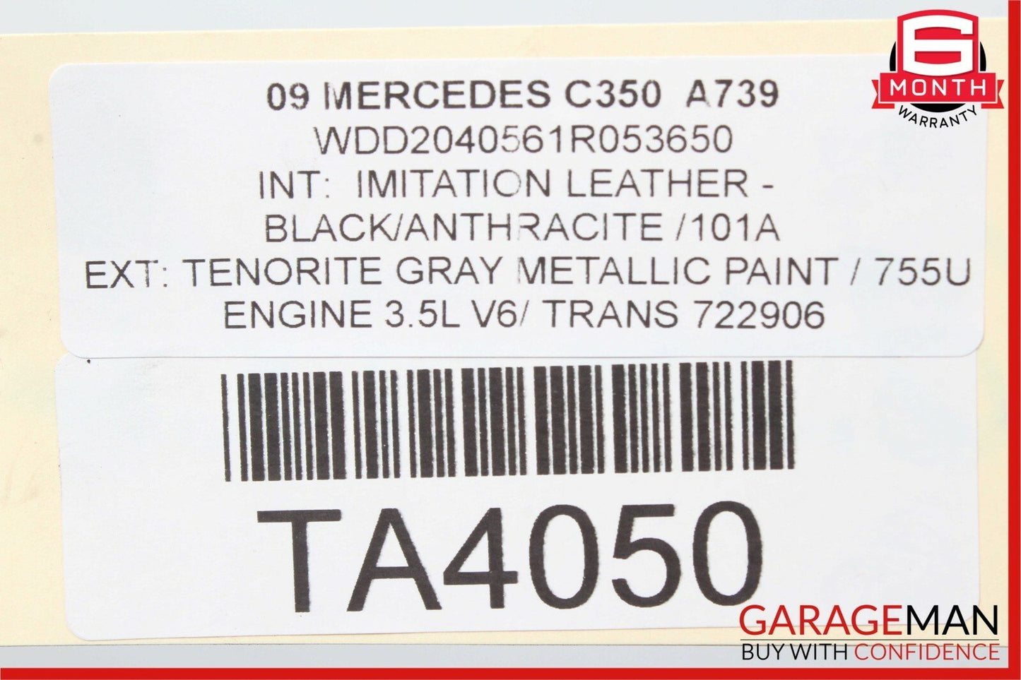 08-16 Mercedes W204 C350 RWD Rear Diff Differential Axle Carrier 2.82 Gear Ratio