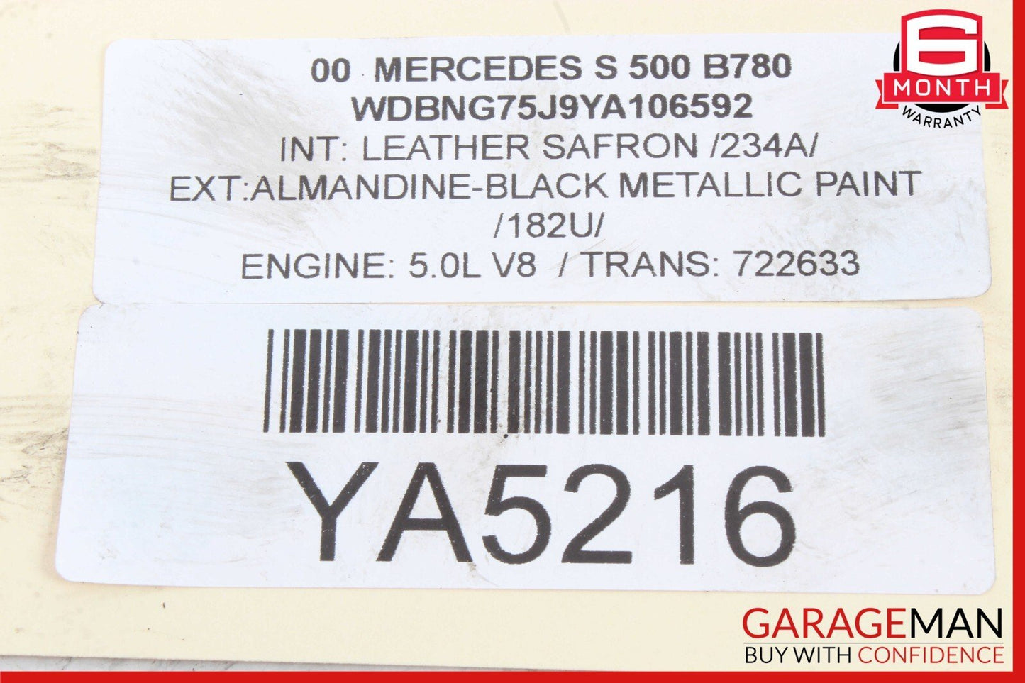 98-07 Mercedes W220 S500 Engine Motor Crankshaft Pulley Vibration Damper OEM