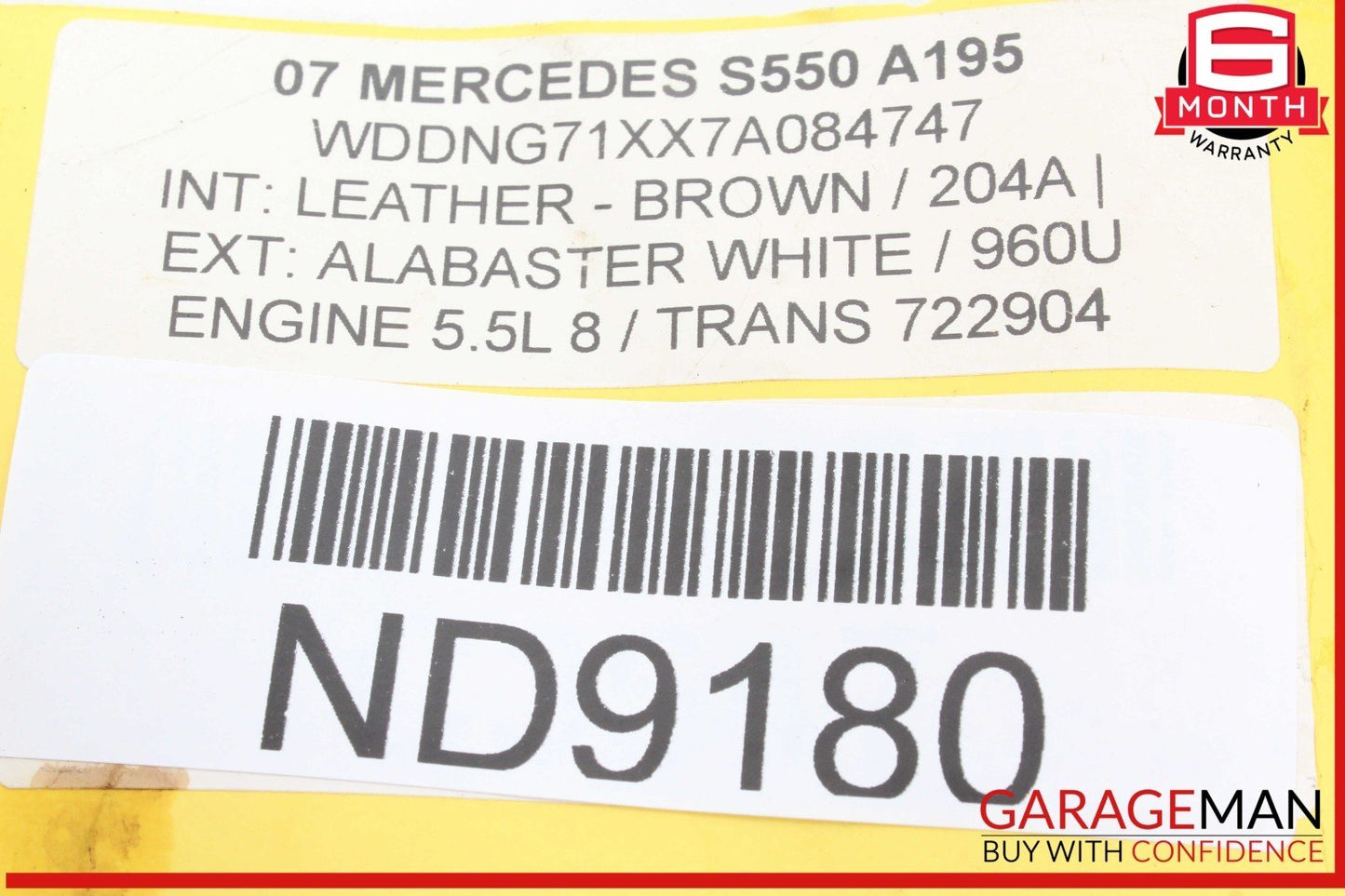 07-10 Mercedes W221 S550 CL550 Navigation Information Display Screen Monitor OEM