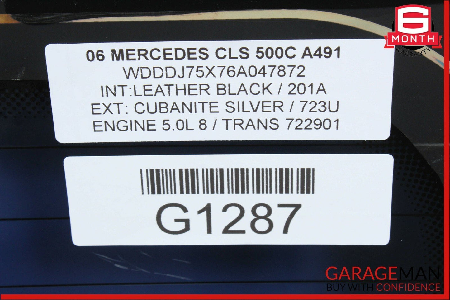 06-11 Mercedes W219 CLS500 Rear Windshield Wind Shield Window Glass Tinted OEM