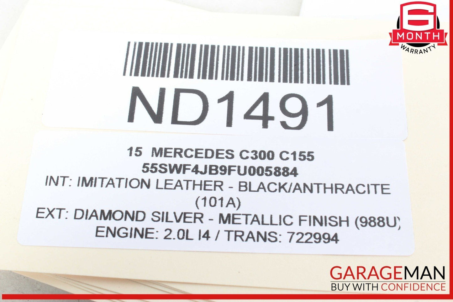 15-20 Mercedes W205 C300 Front Left Driver Side Wishbone Lower Control Arm