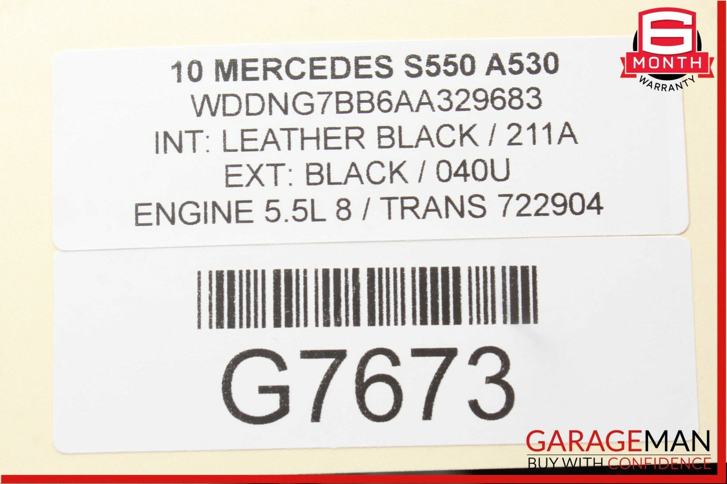 07-13 Mercedes W221 S550 Sun Visor Sunvisor Shade Cover Left Driver Side Gray