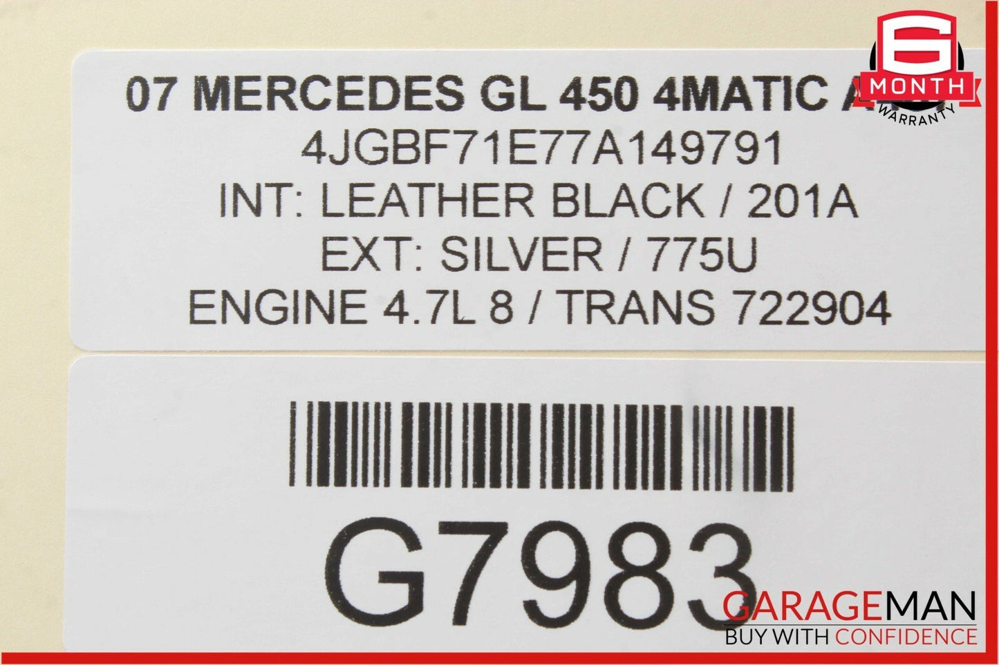 03-11 Mercedes GL450 E550 CLS500 E350 Front Left Side Seat Controller Module