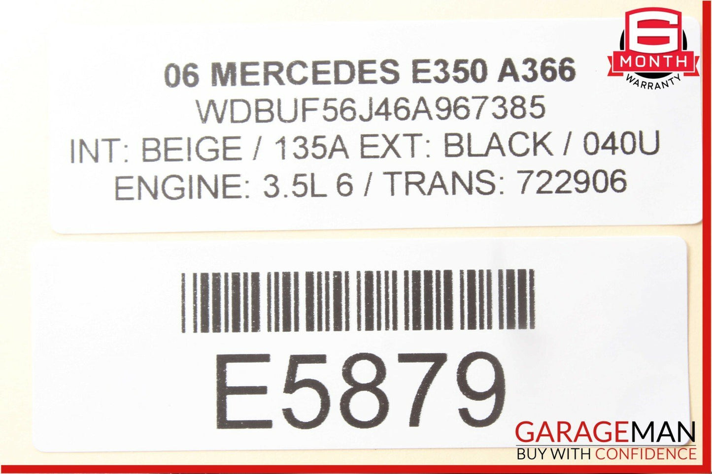 03-09 Mercedes W211 E350 Front Left Door Lock Latch Actuator OEM