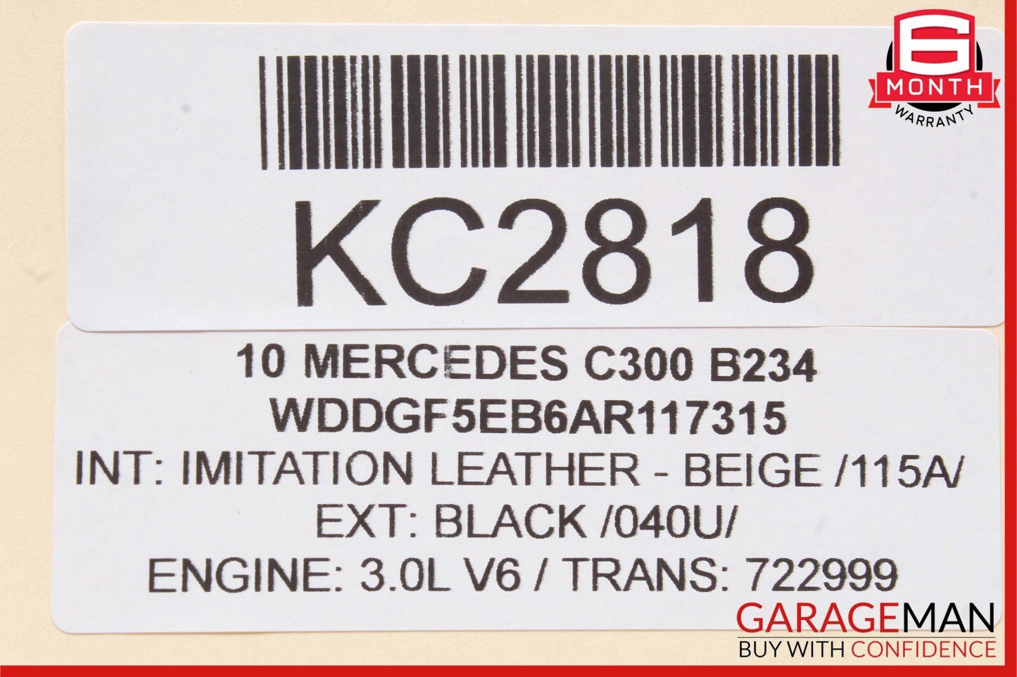 08-18 Mercedes GLK350 E350 C300 Rear Right Side Door Controller Module Unit OEM