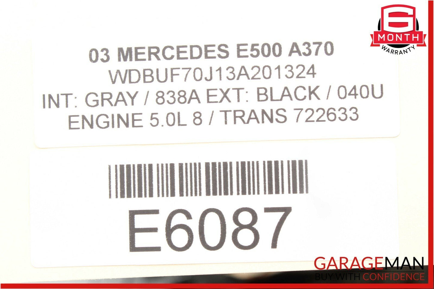 03-11 Mercedes W211 E320 E500 CLS500 BCM BCU Body Computer Control Module OEM