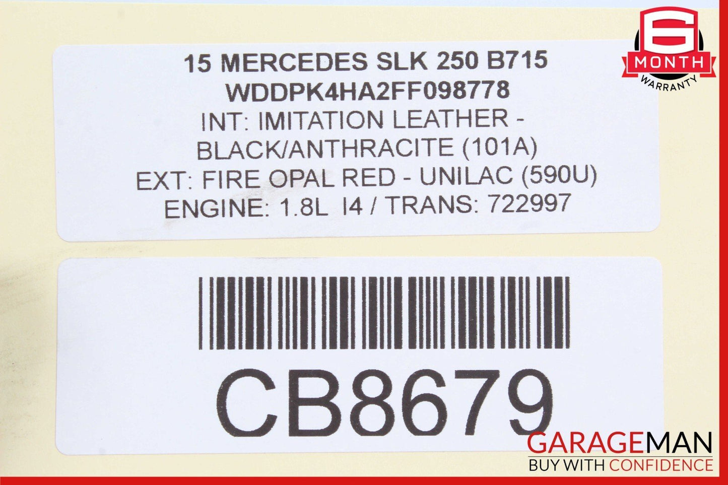12-20 Mercedes R172 SLK250 Rear Right / Left Side Suspension Lower Control Arm