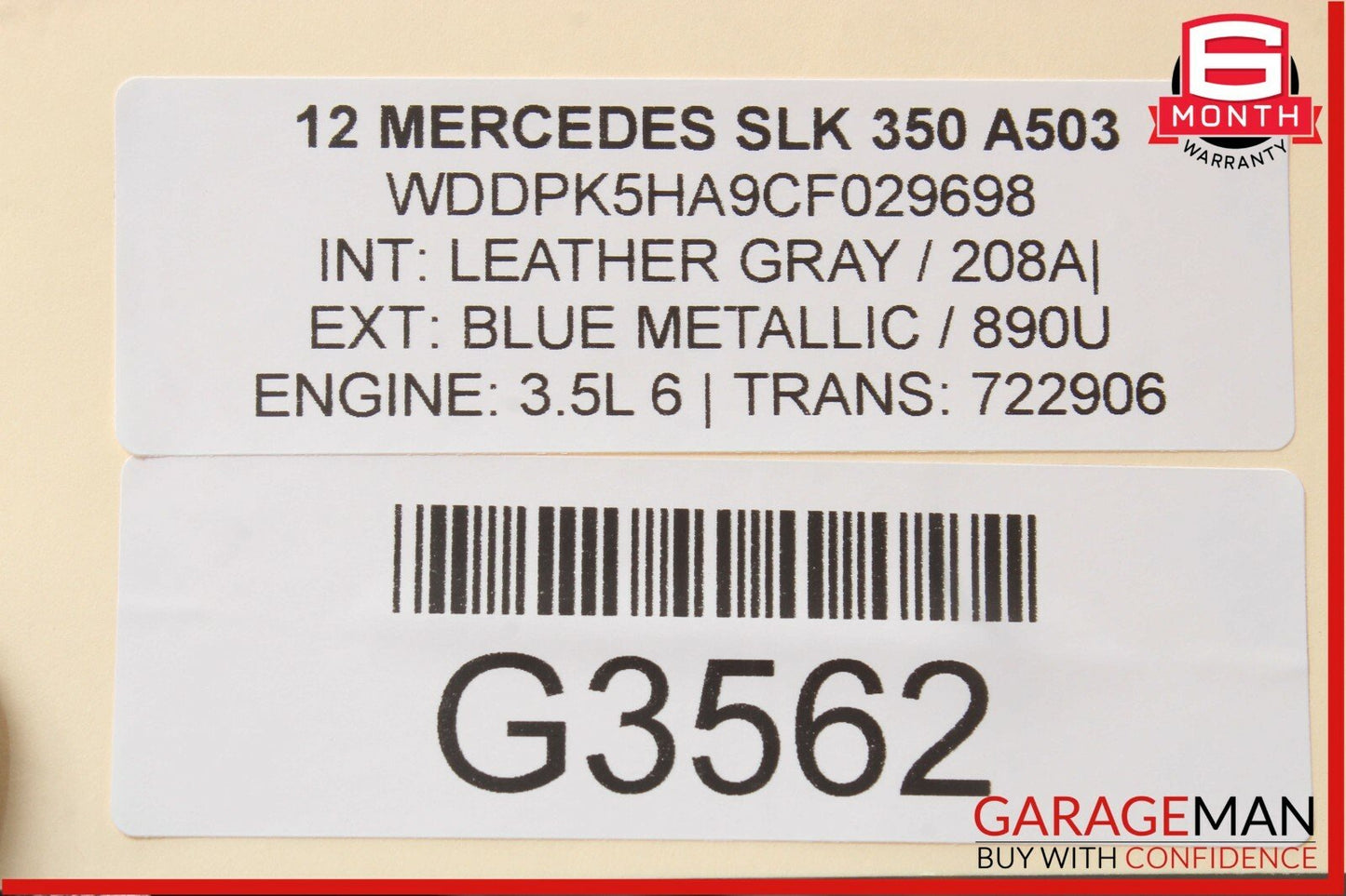 12-16 Mercedes R172 SLK350 Front Right Side Lower Wishbone Control Arm OEM