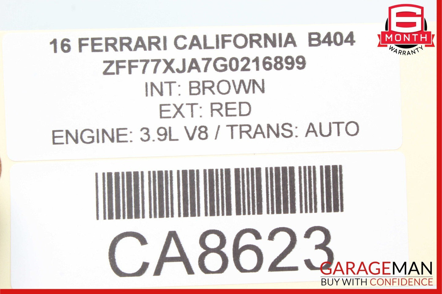 15-18 Ferrari California T Engine Water Radiator Coolant Return Pipe Hose OEM 3k