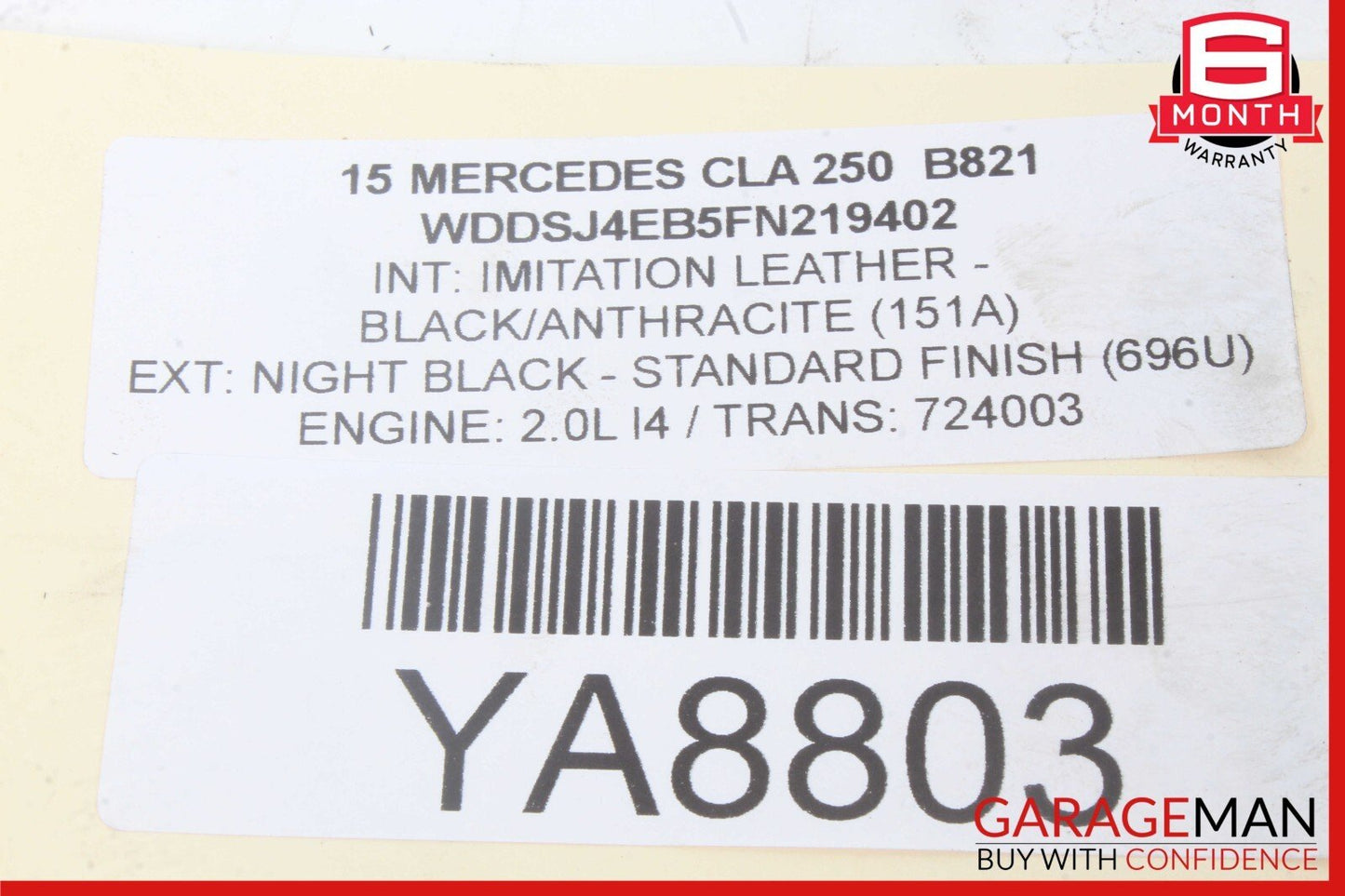 14-20 Mercedes W117 CLA250 GLA250 Front Left Side CV Axle Shaft Driveshaft OEM