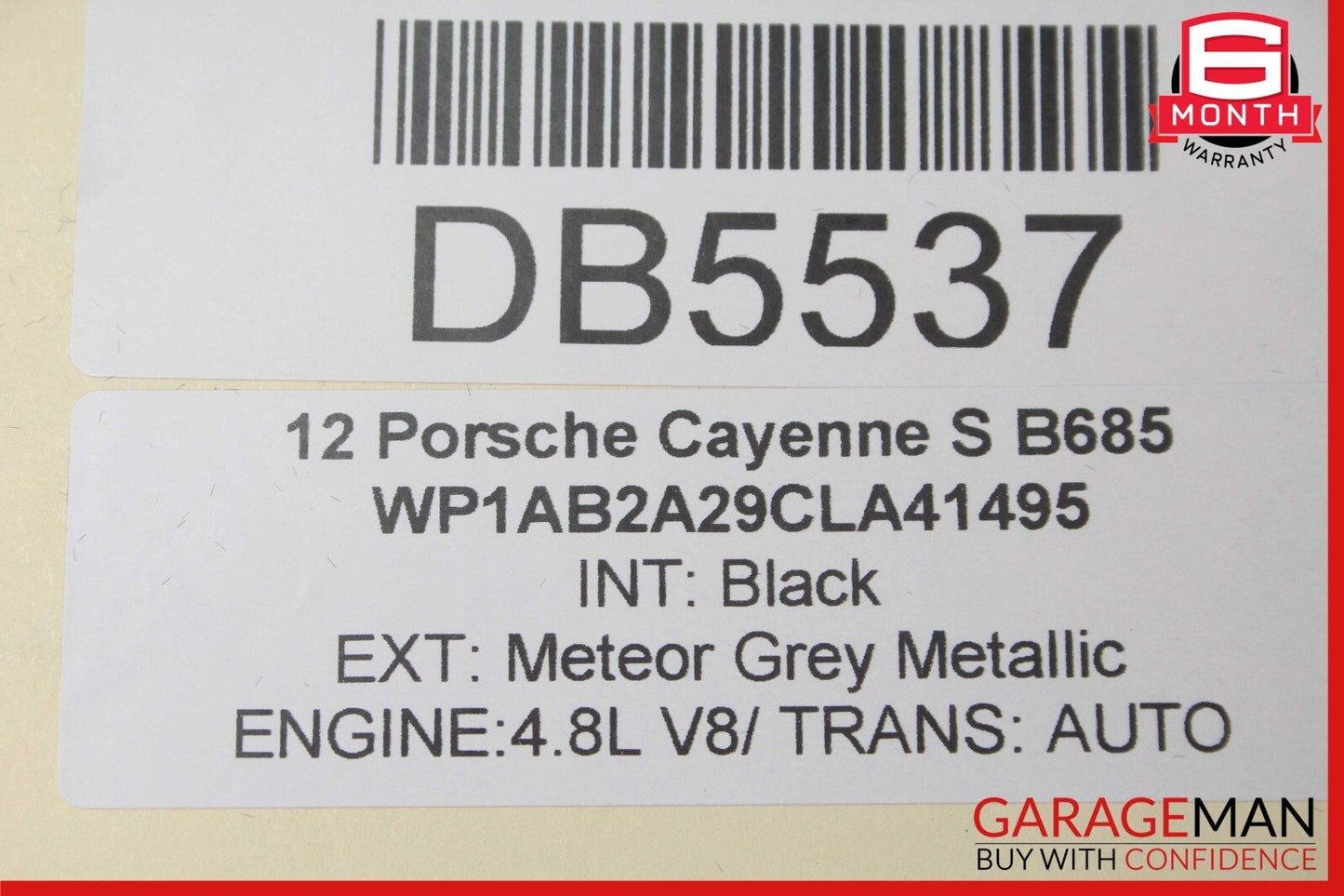 11-18 Porsche Cayenne 958 Hybrid S Dashboard Glove Box Compartment Black Assy