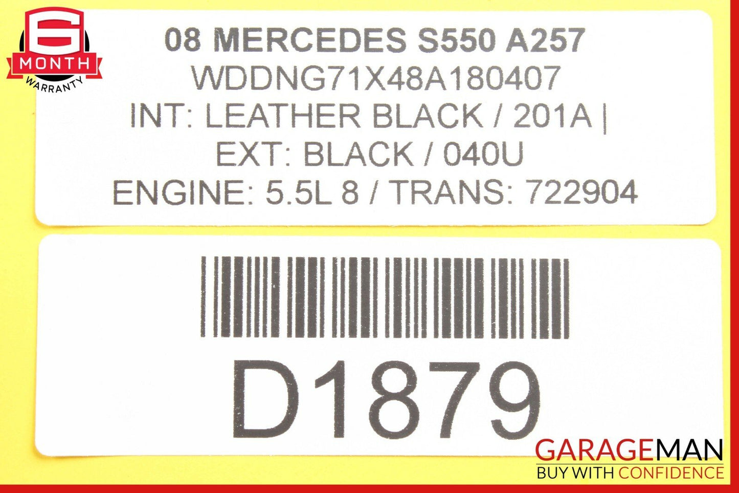 07-13 Mercedes W221 S550 CL550 Center Console Phone Controller 2218230050 Black