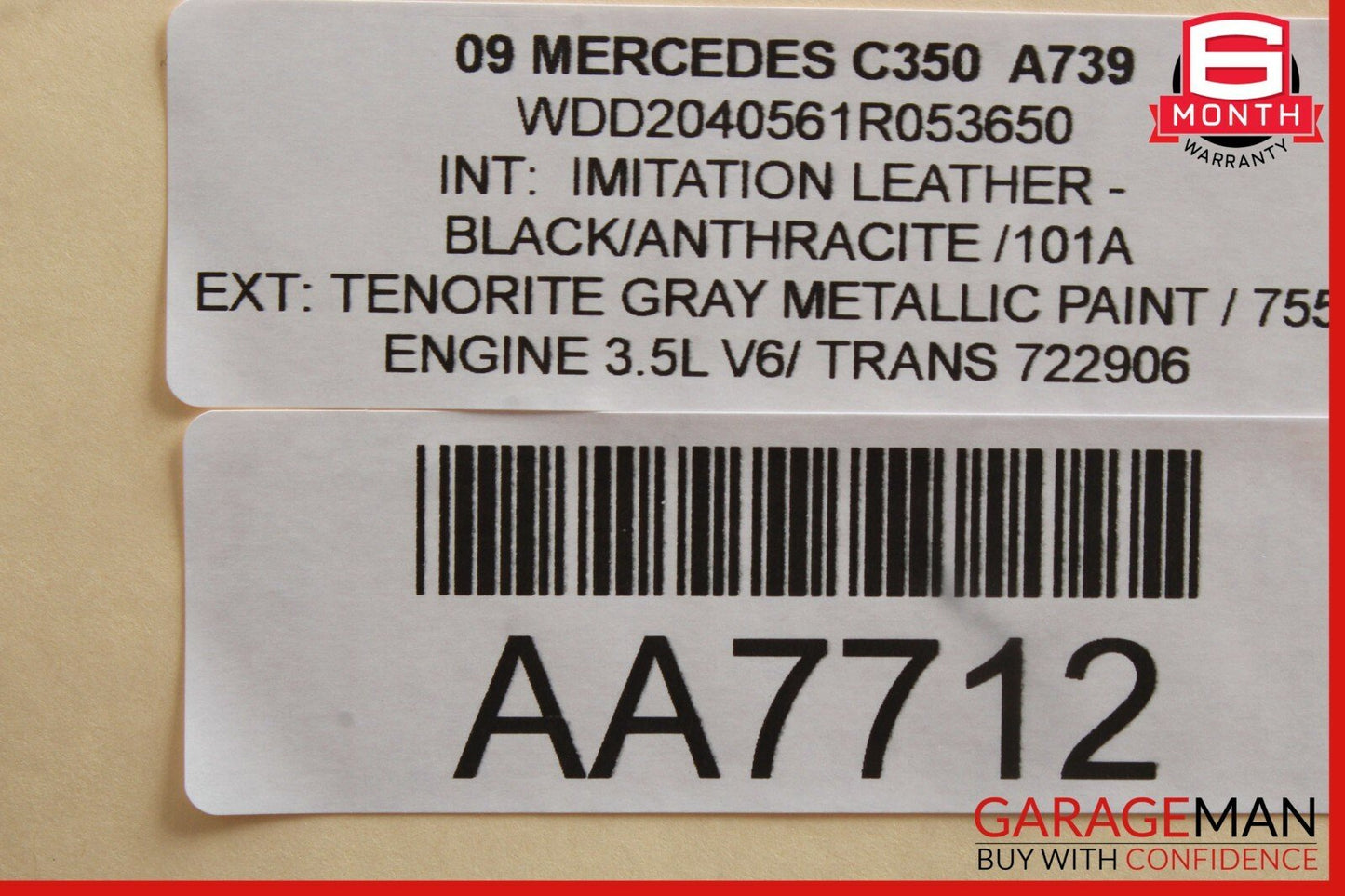08-14 Mercedes W204 C300 C350 Front Right Side Seatbelt Seat Belt Retractor OEM