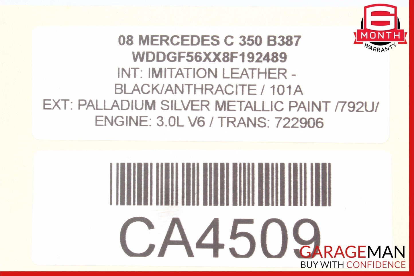 08-14 Mercedes W204 C300 C350 Front Left Driver Side Lower Control Arm OEM