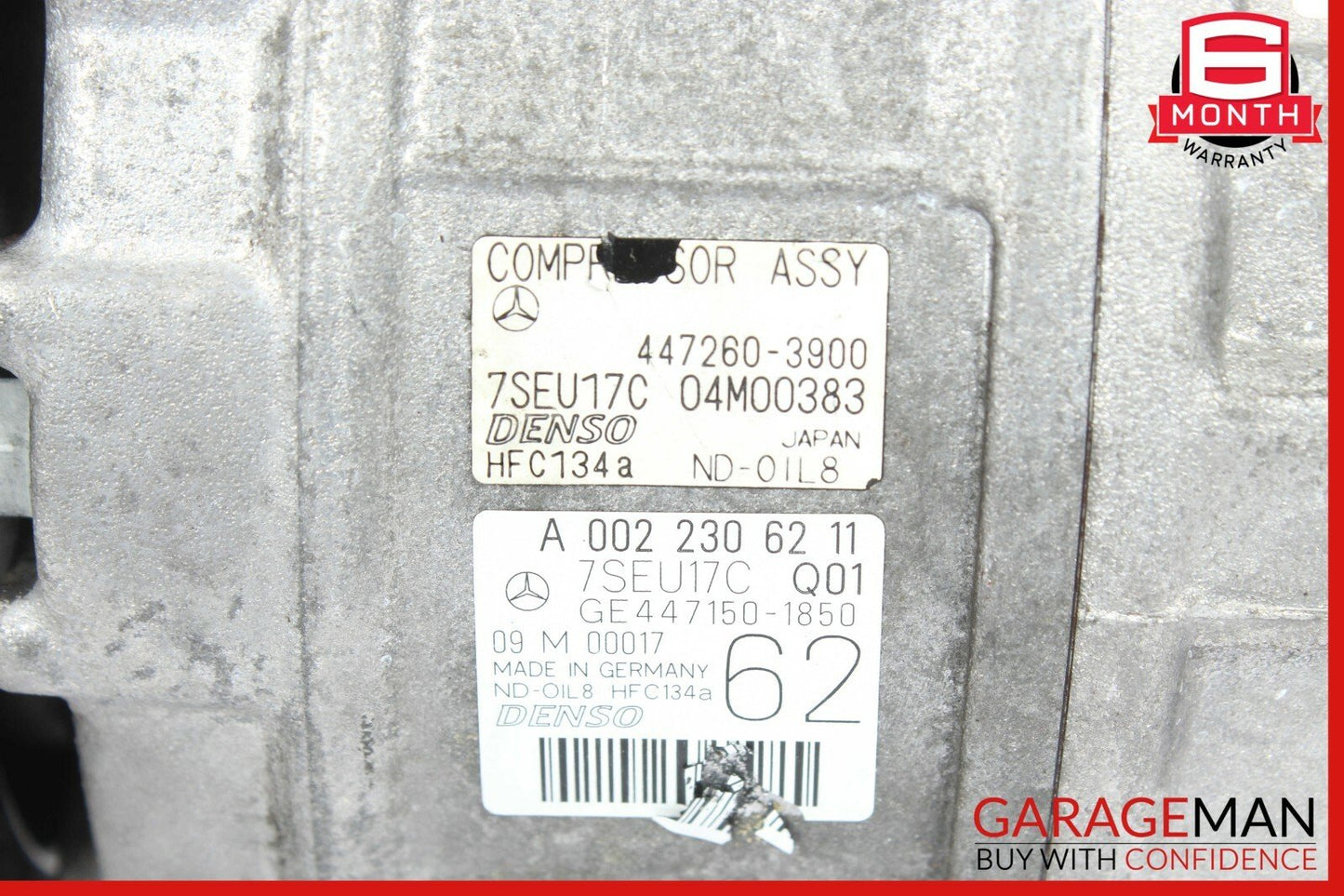 07-11 Mercedes W216 CL550 A/C AC Air Conditioning Compressor Pump 0022306211 OEM