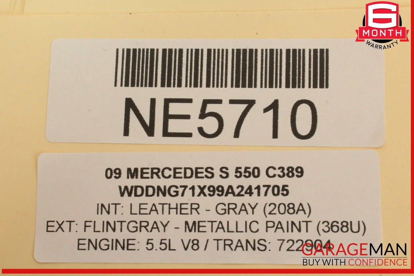 07-13 Mercedes W221 S550 CL550 Rear Trunk Lid Latch Lock Actuator 2217500085 OEM