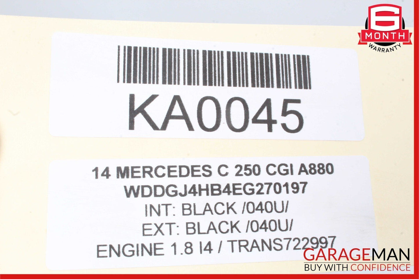 08-18 Mercedes W204 C250 C300 CLS550 Rear Right Side Door Control Module OEM