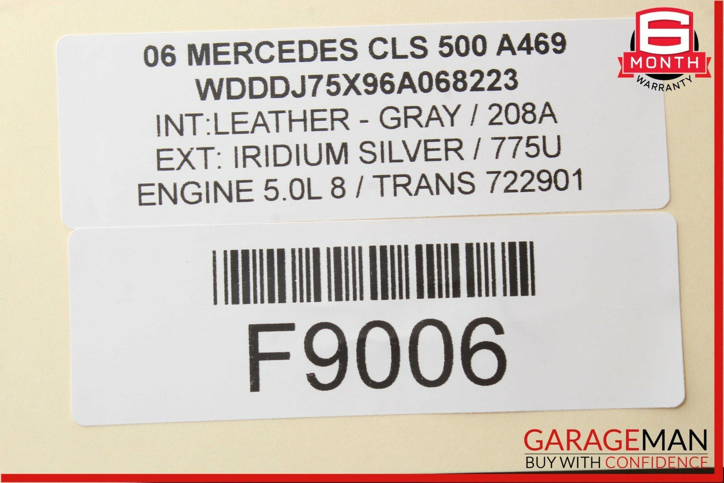 03-11 Mercedes W219 CLS500 SL500 Rear Right Side Upper Suspension Control Arm