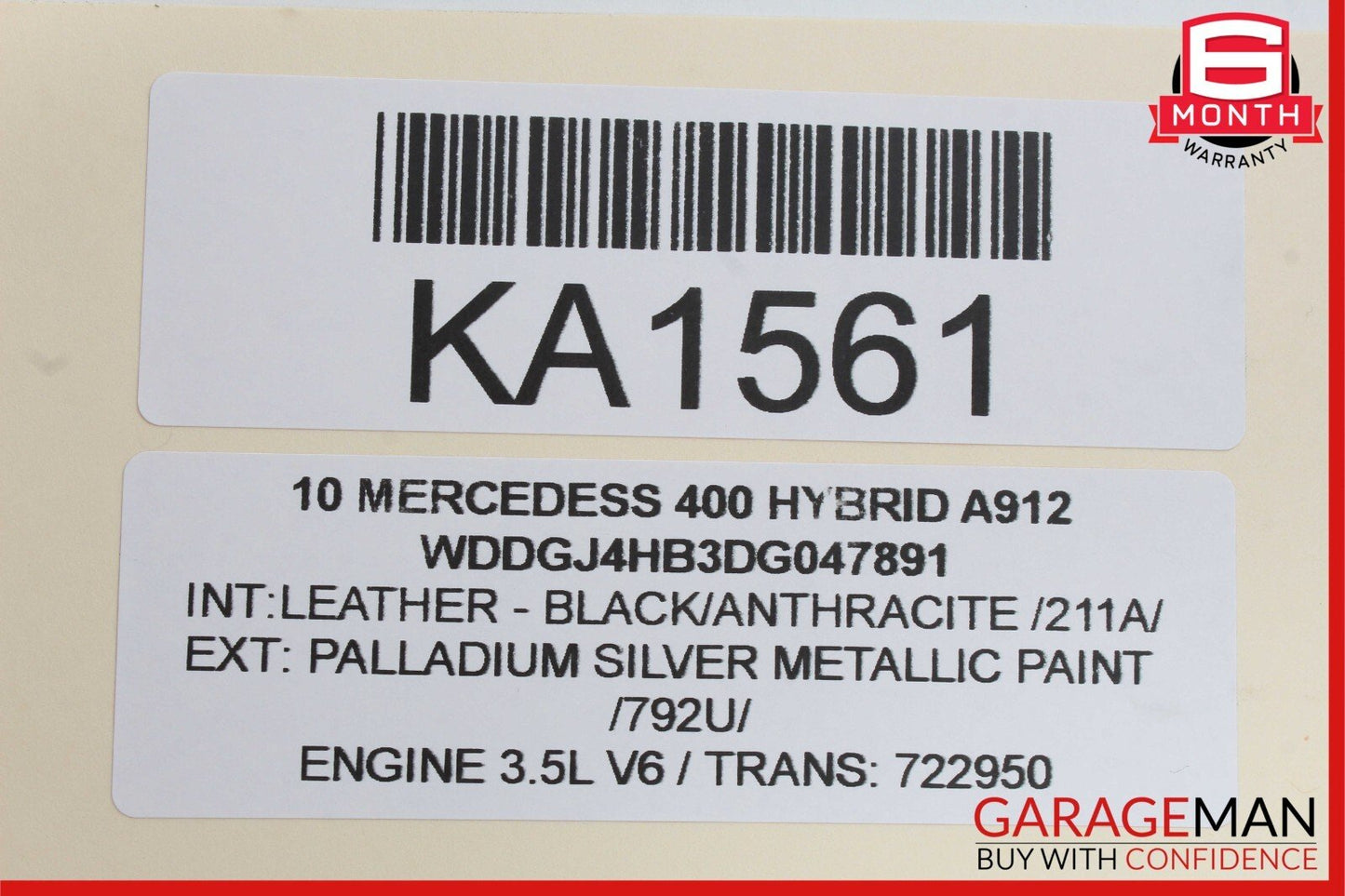 07-13 Mercedes W221 S550 S400 Front Right Side Exterior Door Handle Black