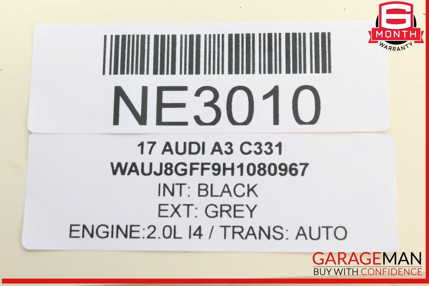 2017-2020 Audi A3 Rear Right Passenger Inner Tail Light Lamp 8V5945094F