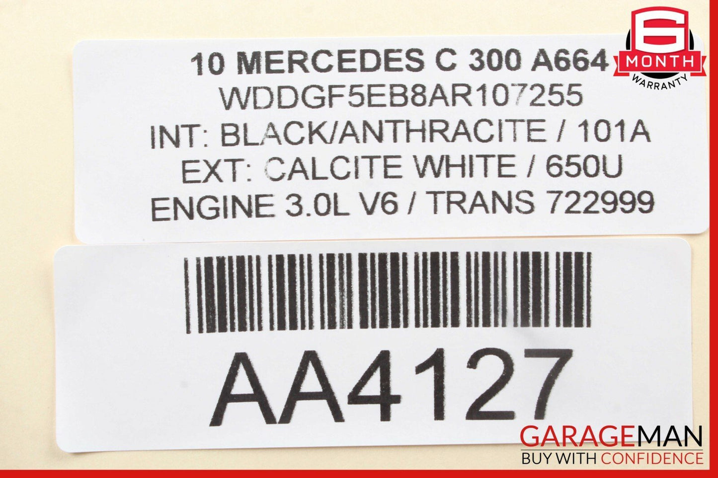 08-11 Mercedes W204 C300 C350 Front Left Side Top Upper Seat Cushion Brown