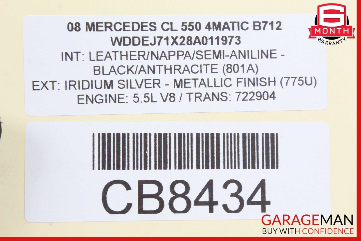 07-10 Mercedes W216 CL550 S550 S600 Instrument Cluster Speedometer OEM