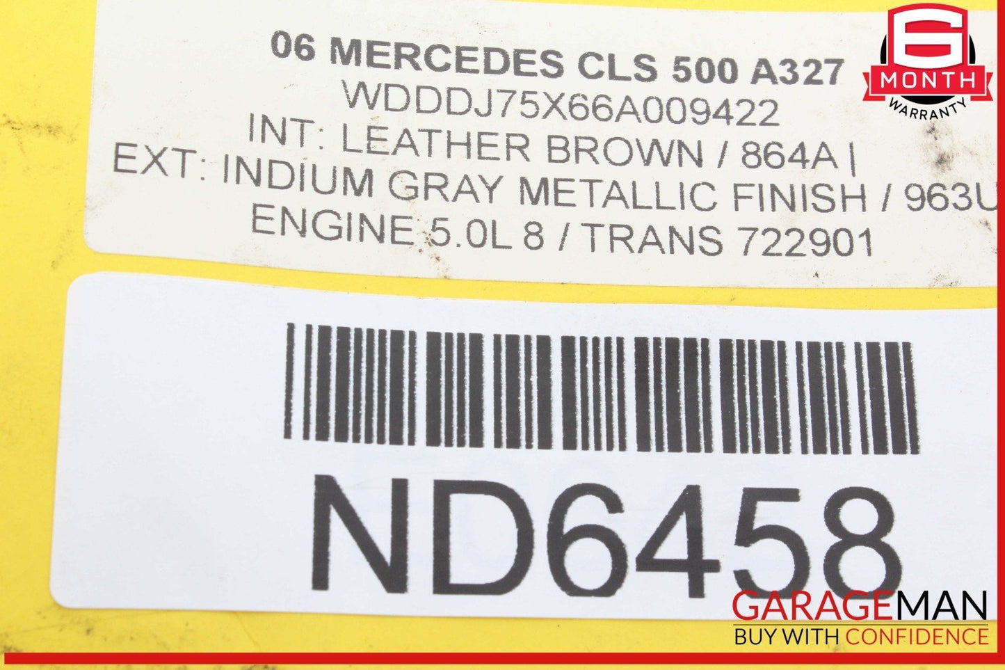 03-11 Mercedes W219 CLS500 Airbag Air Bag SRS Control Module 2118209485 OEM